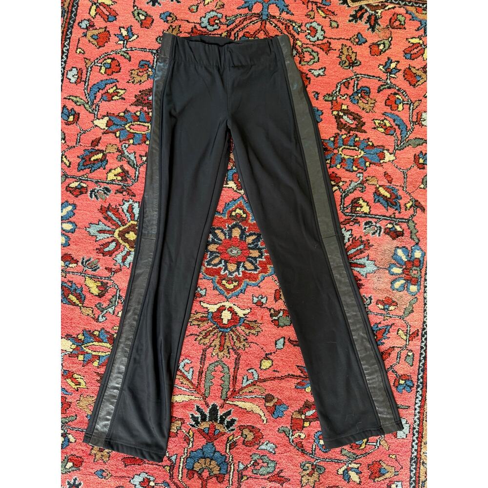 NEW ANATOMIE Luxury Travel Lamb Leather  Pull On Pants Black Women's S Stretch